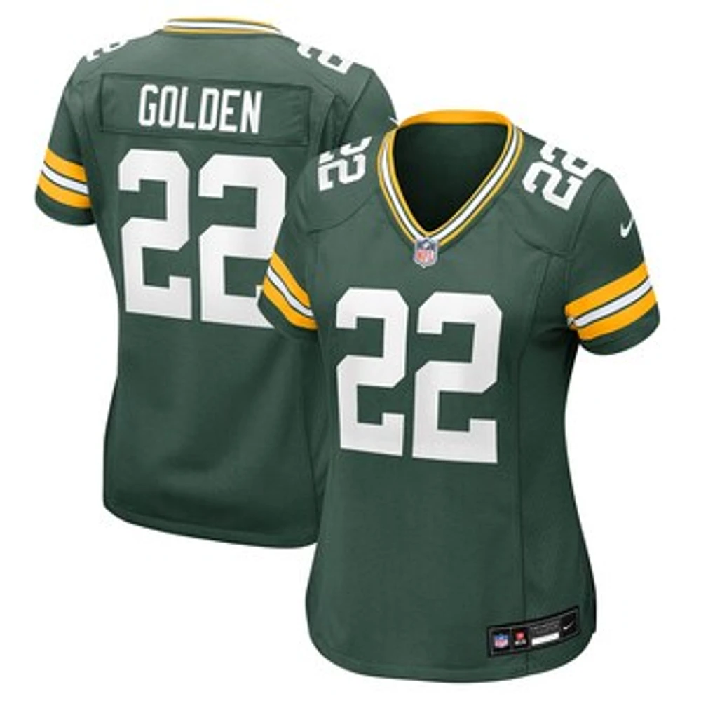 Women's Nike Matthew Golden  Green Bay Packers Team Game Jersey