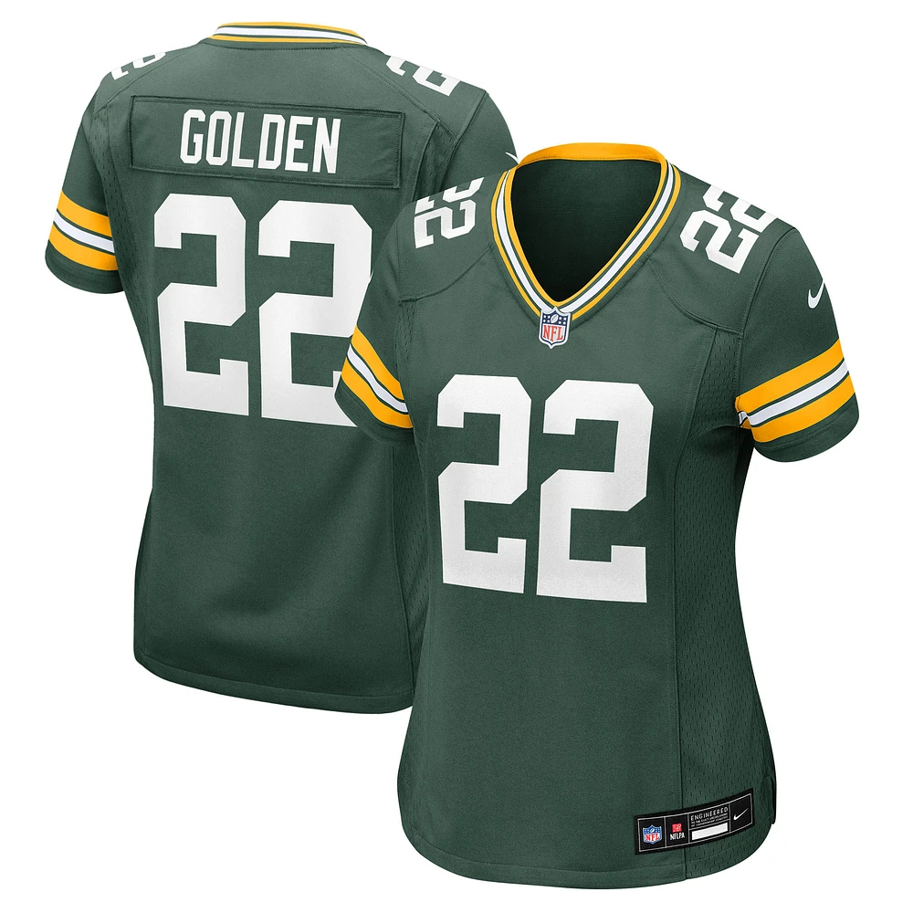 Women's Nike Matthew Golden Green Bay Packers Team Game Jersey