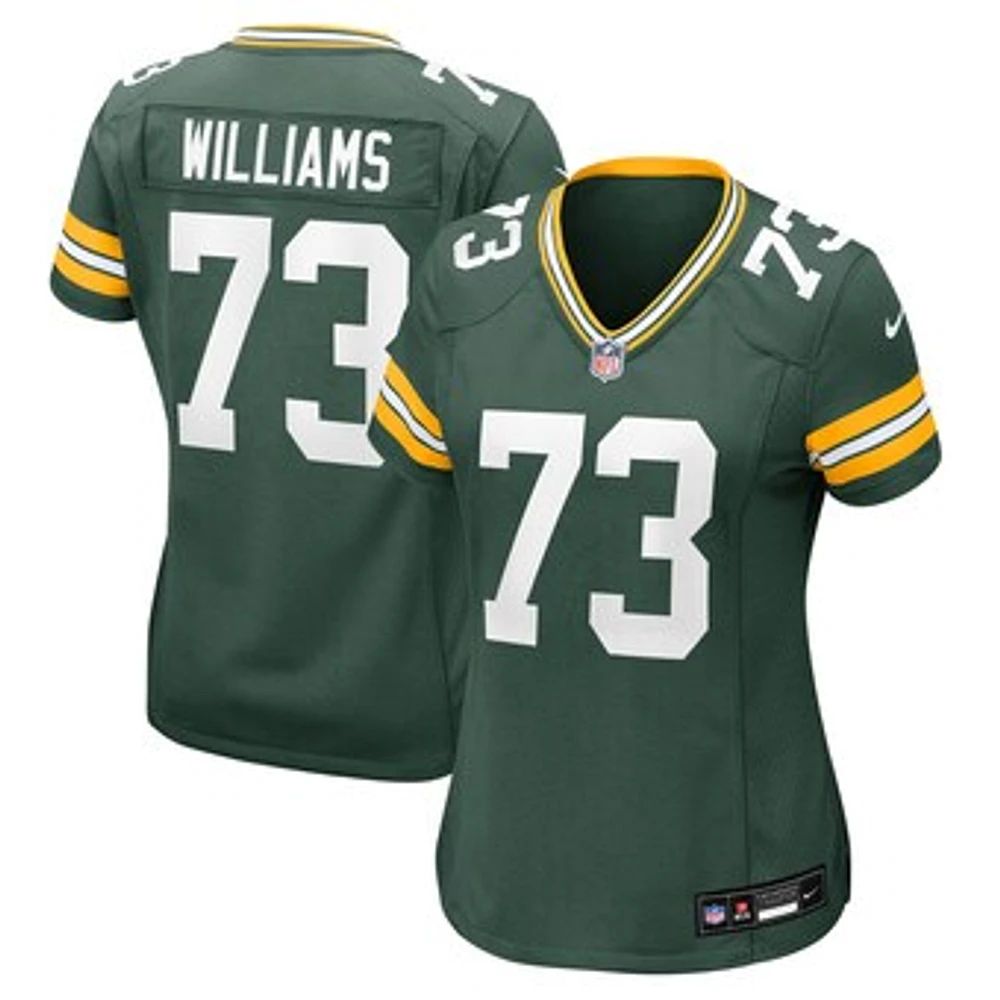 Women's Nike John Williams  Green Bay Packers Team Game Jersey