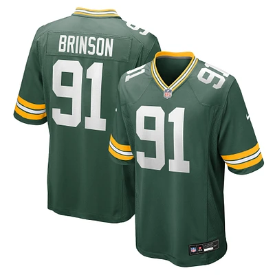Men's Nike Warren Brinson  Green Bay Packers Team Game Jersey