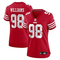 Women's Nike Mykel Williams  Scarlet San Francisco 49ers Team Game Jersey