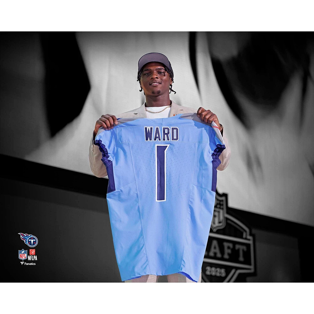 Cameron Ward Tennessee Titans Fanatics Authentic 2025 NFL Draft Photograph
