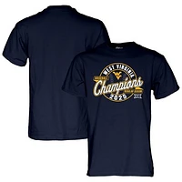 Unisex Blue 84 Navy West Virginia Mountaineers 2025 Big 12 Baseball Regular Season Champions T-Shirt