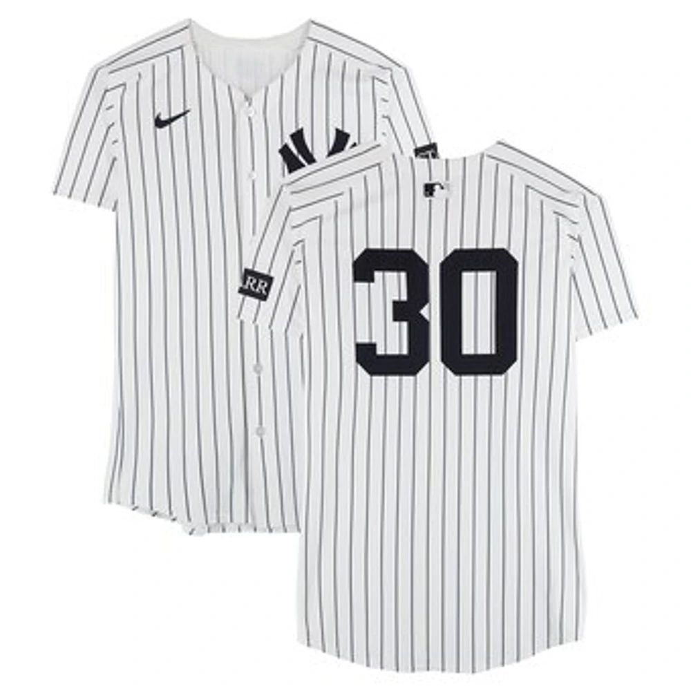 Luke Weaver New York Yankees Game-Used #30 White Nike Pinstripe Jersey vs. Kansas City Royals on April 16, 2025