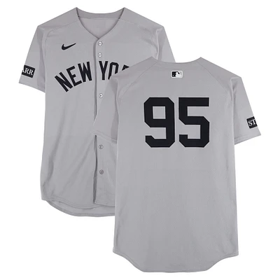 Oswaldo Cabrera New York Yankees Game-Used #95 Gray Nike Jersey vs. Pittsburgh Pirates on April 4, 2025 - 3-4, 4 RBI