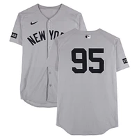 Oswaldo Cabrera New York Yankees Game-Used #95 Gray Nike Jersey vs. Pittsburgh Pirates on April 4, 2025 - 3-4, 4 RBI