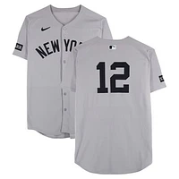 Trent Grisham New York Yankees Game-Used #12 Gray Nike Jersey vs. Pittsburgh Pirates on April 4, 2025