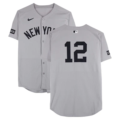 Trent Grisham New York Yankees Game-Used #12 Gray Nike Jersey vs. Pittsburgh Pirates on April 4, 2025