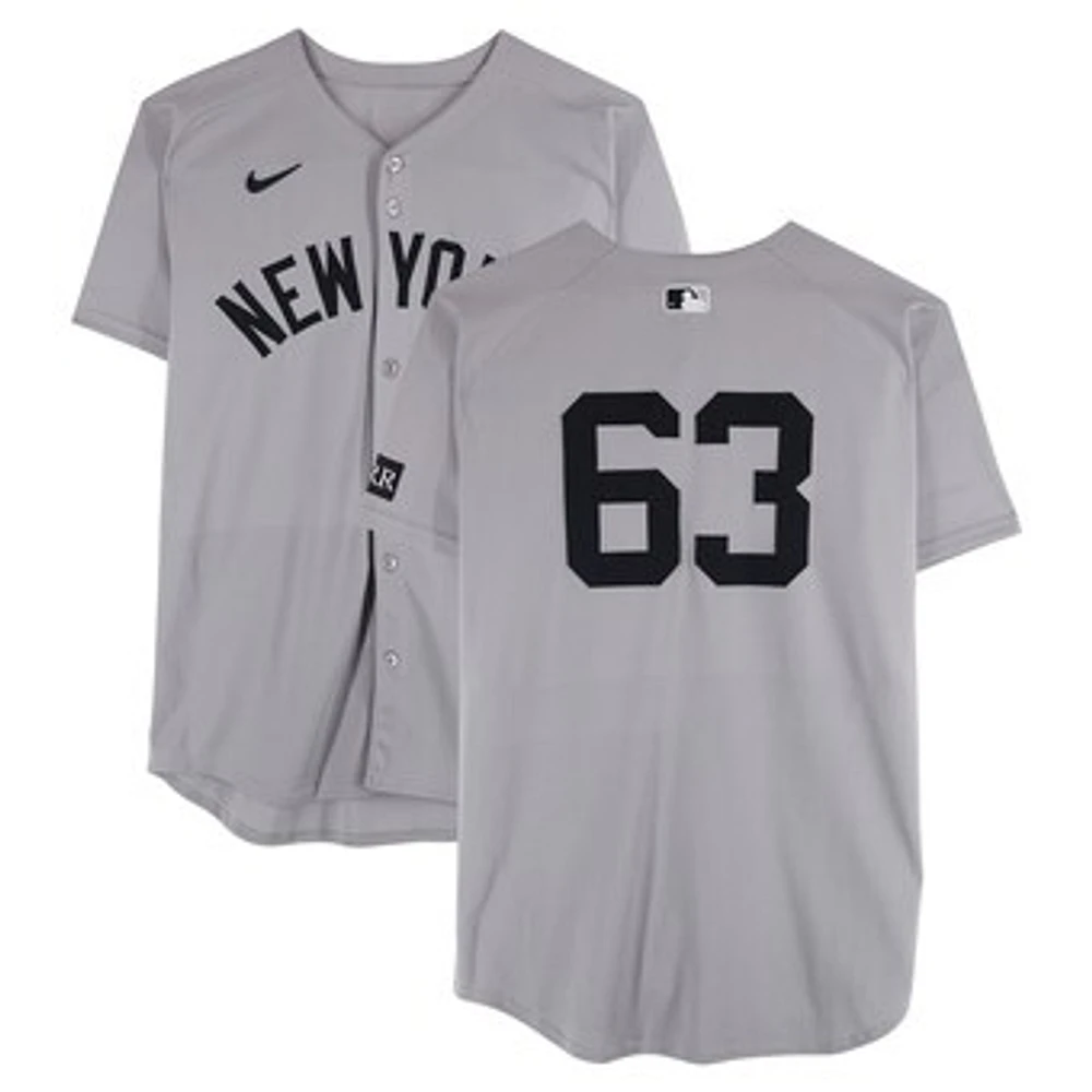 Fernando Cruz New York Yankees Game-Used #63 Gray Nike Jersey vs. Pittsburgh Pirates on April 4, 2025