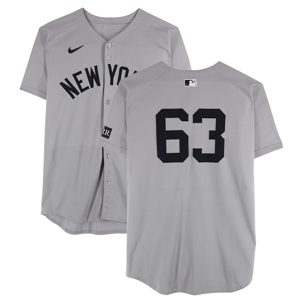Fernando Cruz New York Yankees Game-Used #63 Gray Nike Jersey vs. Pittsburgh Pirates on April 4, 2025