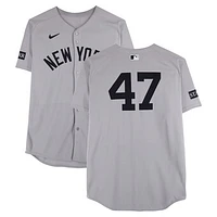Brent Headrick New York Yankees Game-Used #47 Gray Nike Jersey vs. Pittsburgh Pirates on April 4, 2025