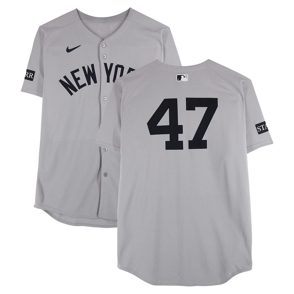 Brent Headrick New York Yankees Game-Used #47 Gray Nike Jersey vs. Pittsburgh Pirates on April 4, 2025