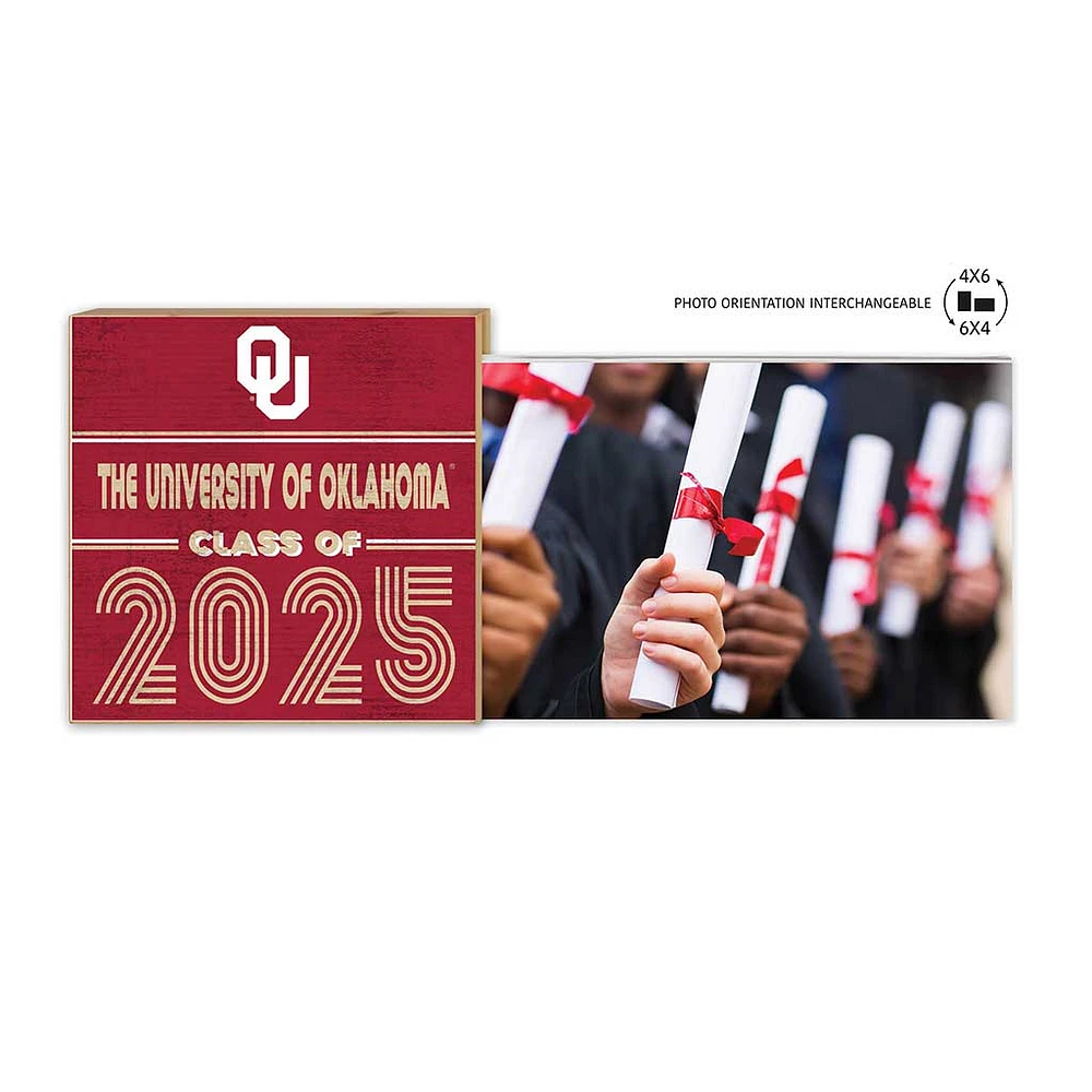 Oklahoma Sooners 5" x 10.5" Class of 2025 Floating Frame