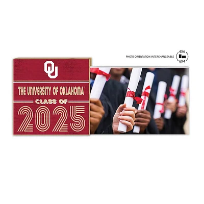 Oklahoma Sooners 5" x 10.5" Class of 2025 Floating Frame