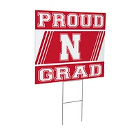 Nebraska Huskers 24" x 18" Graduation Outdoor Yard Sign