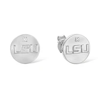 FanDrip LSU Tigers  Diamond Accent Stud Earring