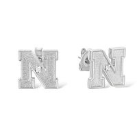 FanDrip Nebraska Huskers  Diamond Accent Stud Earring