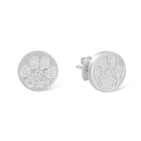 FanDrip Clemson Tigers  Diamond Accent Stud Earring