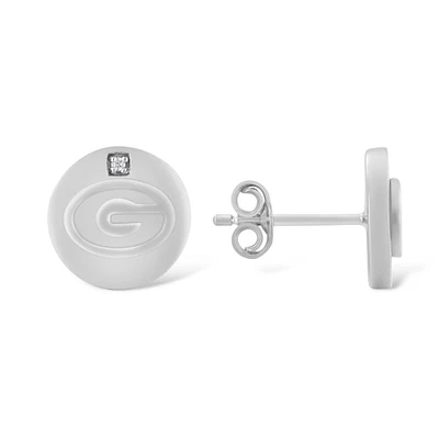 FanDrip Georgia Bulldogs Diamond Accent Stud Earring