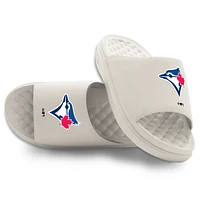 Youth ISlide Cream Toronto Blue Jays Primary Motive Slide Sandals