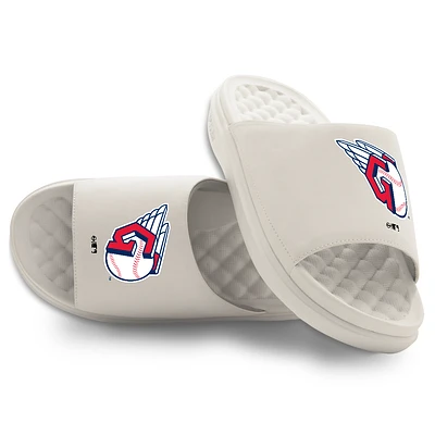 Youth ISlide Cream Cleveland Guardians Primary Motive Slide Sandals
