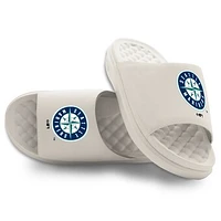 Youth ISlide Cream Seattle Mariners Primary Motive Slide Sandals