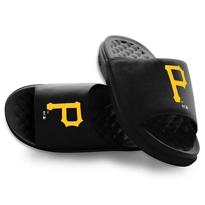 Youth ISlide Black Pittsburgh Pirates Primary Motive Slide Sandals