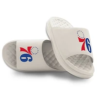 Youth ISlide Cream Philadelphia 76ers Primary Motive Slide Sandals