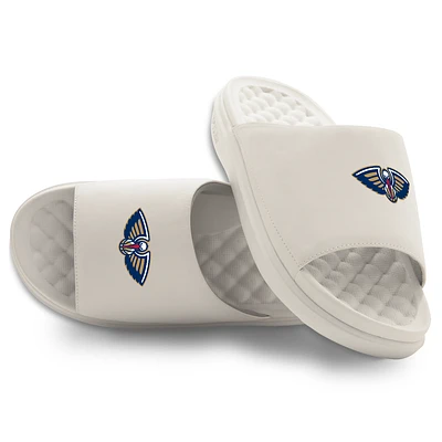 Youth ISlide Cream New Orleans Pelicans Primary Motive Slide Sandals