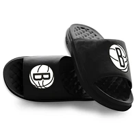 Youth ISlide Black Brooklyn Nets Primary Motive Slide Sandals