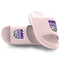 Youth ISlide Pink Sacramento Kings Primary Motive Slide Sandals