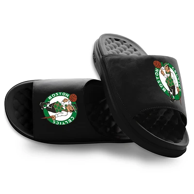 Youth ISlide Black Boston Celtics Primary Motive Slide Sandals