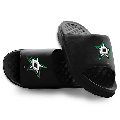 Youth ISlide Black Dallas Stars Primary Motive Slide Sandals