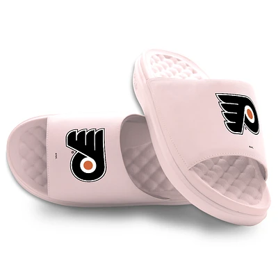 Youth ISlide Pink Philadelphia Flyers Primary Motive Slide Sandals