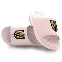 Youth ISlide Pink Vegas Golden Knights Primary Motive Slide Sandals