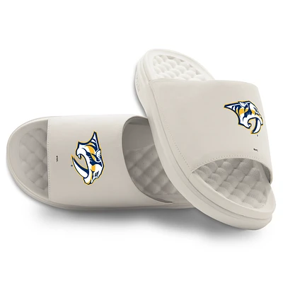 Youth ISlide Cream Nashville Predators Primary Motive Slide Sandals