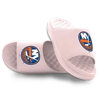 Youth ISlide Pink New York Islanders Primary Motive Slide Sandals