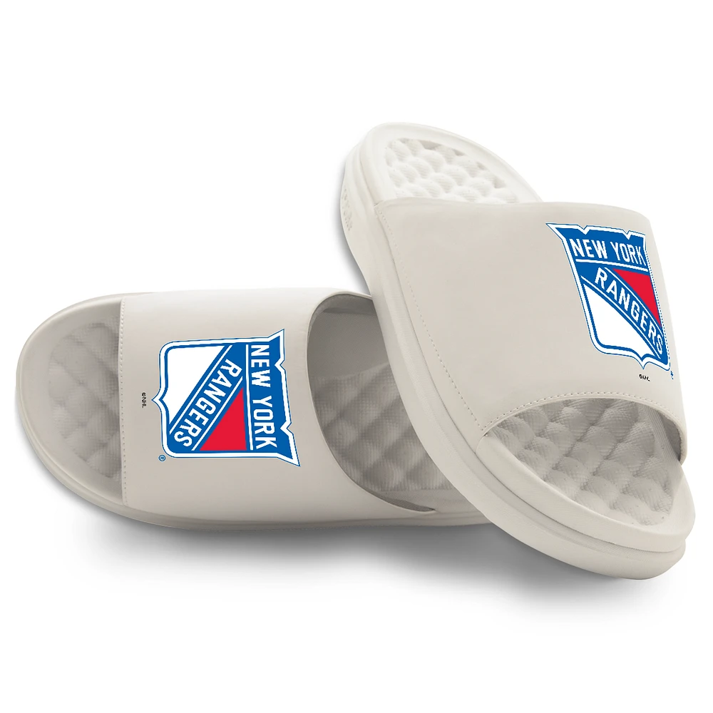 Youth ISlide Cream New York Rangers Primary Motive Slide Sandals