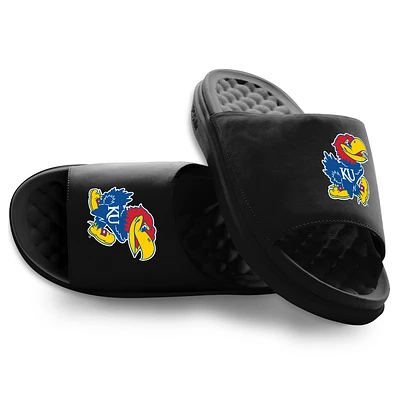 Youth ISlide Black Kansas Jayhawks Primary Motive Slide Sandals