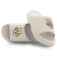 Youth ISlide Cream Marquette Golden Eagles Primary Motive Slide Sandals
