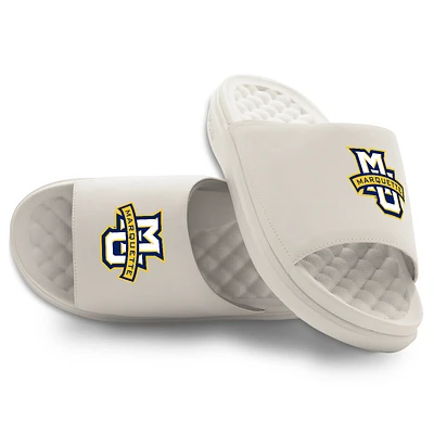 Youth ISlide Cream Marquette Golden Eagles Primary Motive Slide Sandals