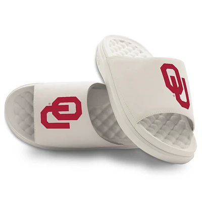 Youth ISlide Cream Oklahoma Sooners Primary Motive Slide Sandals