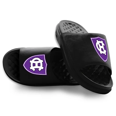 Youth ISlide Black Holy Cross Crusaders Primary Motive Slide Sandals