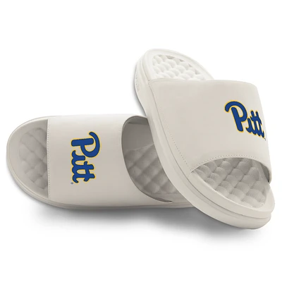 Youth ISlide Cream Pitt Panthers Primary Motive Slide Sandals