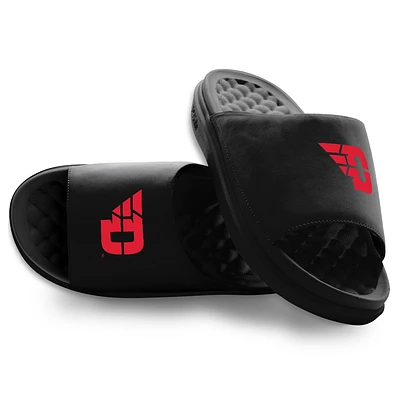 Youth ISlide Black Dayton Flyers Primary Motive Slide Sandals