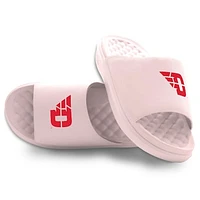 Youth ISlide Pink Dayton Flyers Primary Motive Slide Sandals
