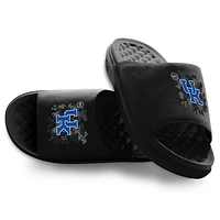 Youth ISlide Black Kentucky Wildcats Operation Hat Trick Motive Slide Sandals