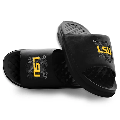 Youth ISlide Black LSU Tigers Operation Hat Trick Motive Slide Sandals