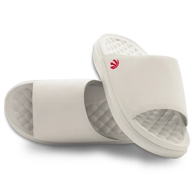 Unisex ISlide Cream Toronto Raptors Minimalistic Motive Slide Sandals