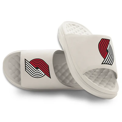 Unisex ISlide Cream Portland Trail Blazers Primary Motive Slide Sandals